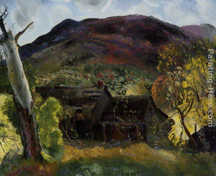 Blasted Tree and Deserted House painting - George Wesley Bellows Blasted Tree and Deserted House art painting